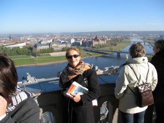 Dresda, imagine din turnul Bisericii Maicii Domnului (Frauenkirche)