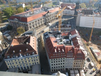 Dresda, imagine din turnul Bisericii Maicii Domnului (Frauenkirche)