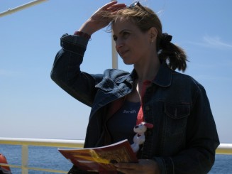 Grecia, cu vaporul pe langa Muntele Athos