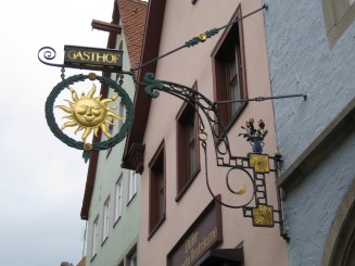 Germania, Rothenburg ob der Tauber: emblema din fier forjat