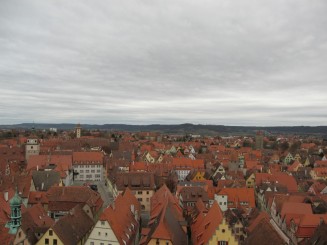 Germania, Rothenburg ob der Tauber: vedere din Turnul Primariei