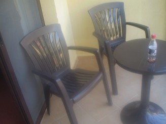 Balconul de la camera 314 unde am stat noi