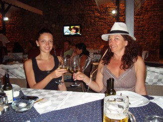 Muntenegru - Budva by night (Promenada)