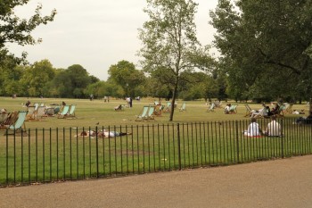 Sezlonguri in Hyde Park