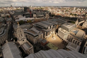 Panorama din Catedrala Sf. Paul (catre nord-vest)