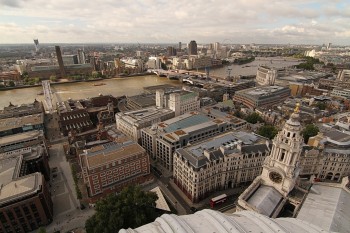 Panorama din Catedrala Sf. Paul (catre sud-vest)