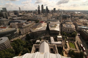 Panorama din Catedrala Sf. Paul (catre est) - City