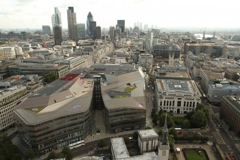 Panorama din Catedrala Sf. Paul (catre est) - City