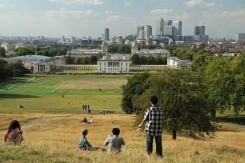 Panorama de pe Observatory Hill (Greenwich Park)