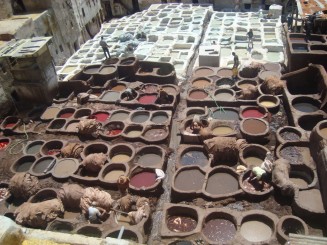 Tanneries Chouara (Tăbăcăria) -  Fez, Maroc