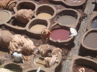 Tanneries Chouara (Tăbăcăria) -  Fez, Maroc