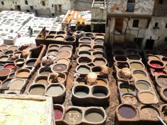 Tanneries Chouara (Tăbăcăria) -  Fez, Maroc