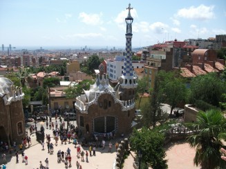 Barcelona-Parc Guell, unul din pavilioanele de la intrare