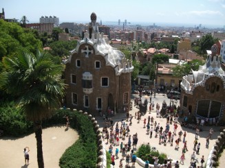 Barcelona-Parc Guell, intrarea