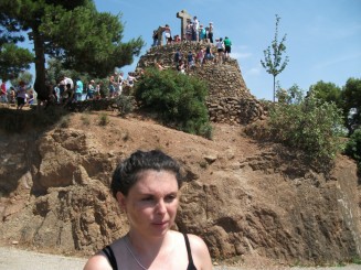 Barcelona-Parc Guell, dealul crucilor