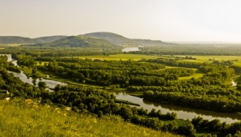 Vedere din cetatea Devin - Bratislava