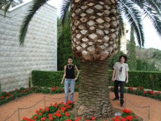Grădinile Bahai şi panorama oraşului Haifa - Israel