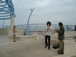 Grădinile Bahai şi panorama oraşului Haifa - Israel