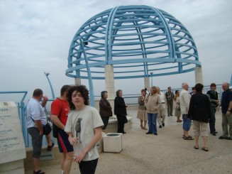Grădinile Bahai şi panorama oraşului Haifa - Israel