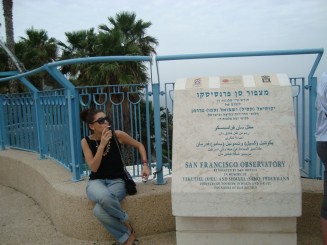 Grădinile Bahai şi panorama oraşului Haifa - Israel