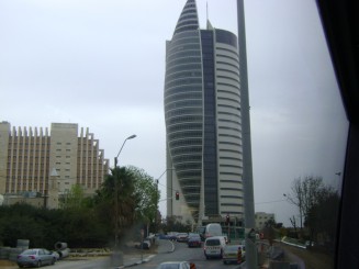 Grădinile Bahai şi panorama oraşului Haifa - Israel