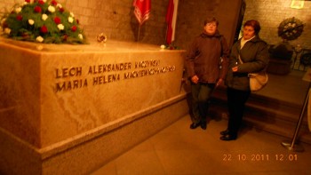 Sarcofagul presedintelui Lech Kaczynski