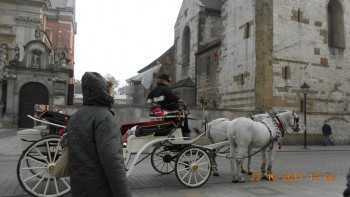 Piateta din fata celor duoa biserici
