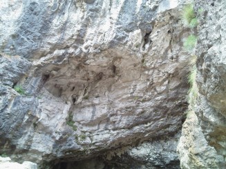 Formatiuni calcaroase de langa pestera.