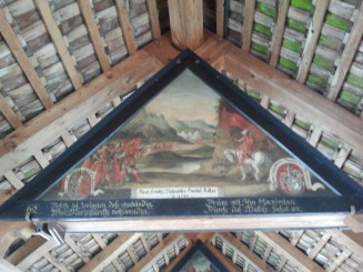 Panourile pictate - salvate din incendiul din 1993