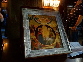 Icoana interior biserica Nasterii Domnului