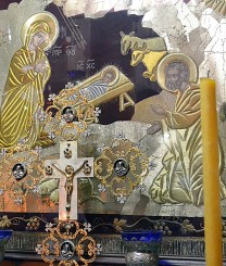 scena Nasterii Domnului din interiorul bisericii Nasterii Domnului