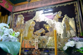 scena Nasterii Domnului din interiorul bisericii Nasterii Domnului