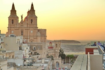 Hotel Maritim din Mellieha - terasa de pe acoperis