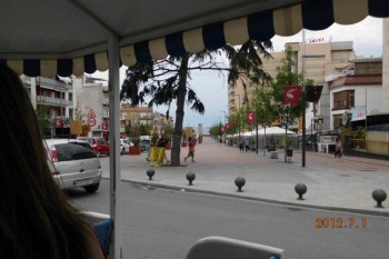 Plimbare cu mini carul in Calella