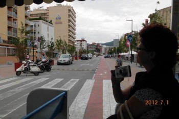 Partea de oras a statiunii Calella