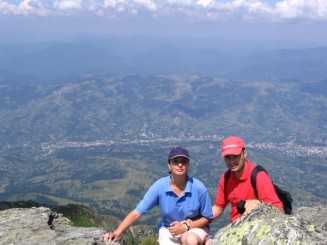 Sus pe Pietrosul 2303m