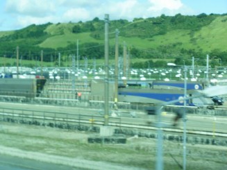 la iesirea din Eurotunel