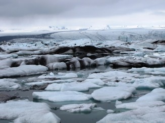 Islanda Glacial Lagoon and Vatnajökull glacier