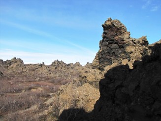 Islanda Dimmuborgir (Castele intunecate)