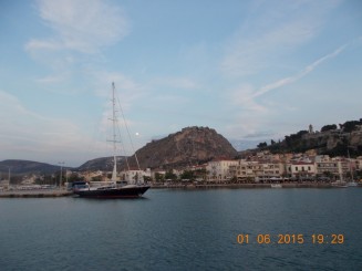 portul Nafplio vazut de pe vapor