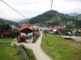 Telescaunul din Statiunea Borsa. Cascada Cailor.