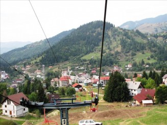 Telescaunul din Statiunea Borsa. Cascada Cailor.