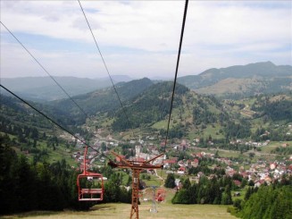 Telescaunul din Statiunea Borsa. Cascada Cailor.