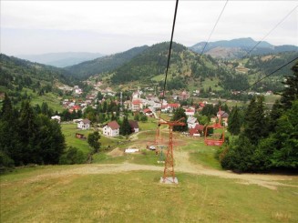 Telescaunul din Statiunea Borsa. Cascada Cailor.