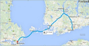De la Helsinki la Stockholm in 24 de ore