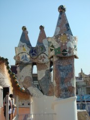 Casa Batllo - terasa de pe acoperis