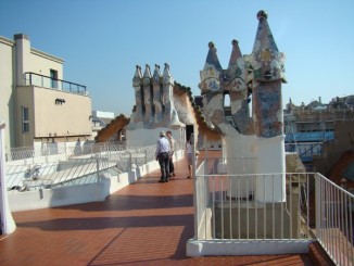 Casa Batllo - terasa de pe acoperis