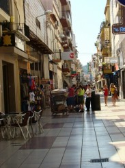 Calella - aleea de magazine