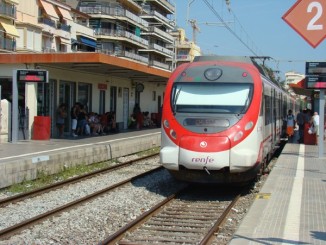 Calella - trenul