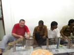 India - Agra - Manufacură de marmură intarsiată